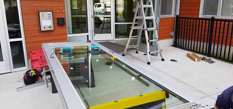 storefront door glass replacement Lindsay